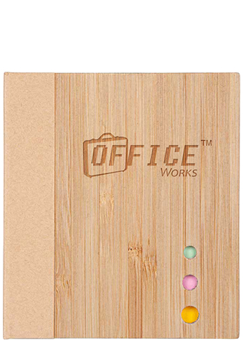 Bamboo Board Memo Pad and Sticky Note Set | HCT94750