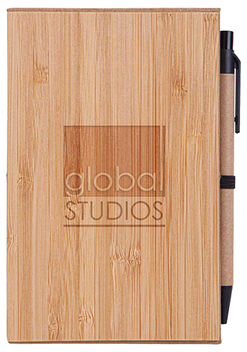Bamboo Notepad with Sticky Note and Pen | HCT94650