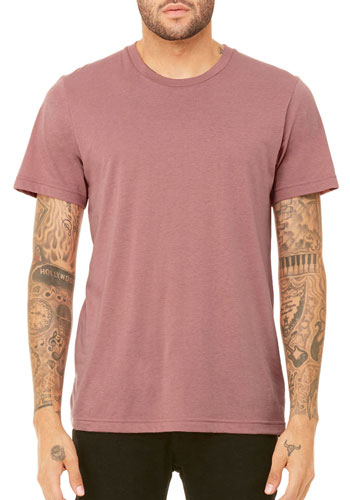 BELLA Canvas - Camiseta Unisex De Manga Corta, Triblend, Color Durazno, 3XL (estilo # 3413C - Etiqueta Original), Mezcla Triple Melocotón