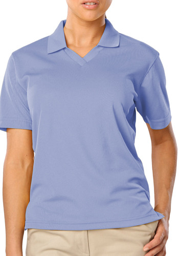 Embroidered Blue Generation V-Neck Polo Shirts