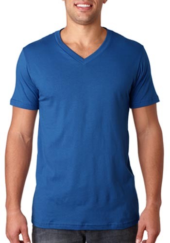 Printed Bella Canvas Unisex Short-Sleeve V-Neck Tees | 3005 - DiscountMugs