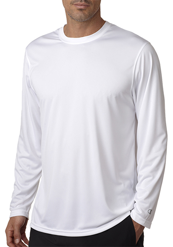 Adult Double Dry Long Sleeve Interlock T-Shirts