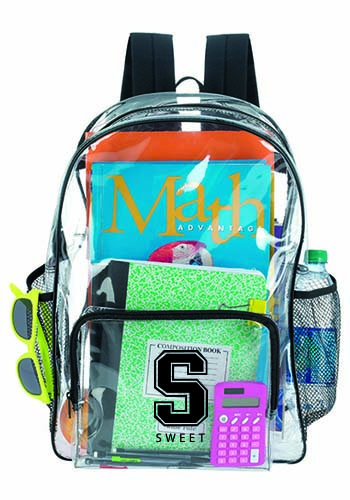 custom clear backpacks