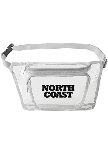 Clear Fanny Pack with Two Zipper Pockets | IDFPCL03