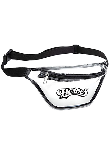 Customizable Clear Fanny Pack with Zipper Pockets | IDFPCL02 - DiscountMugs