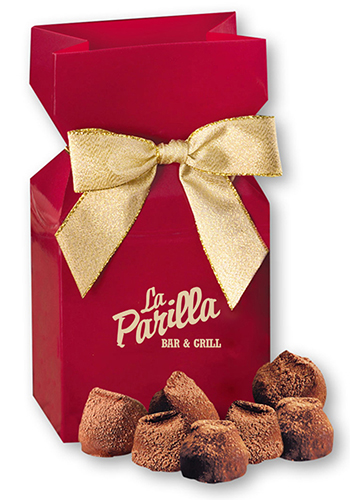 Cocoa Dusted Truffles in  Red Gift Box | MRRPD143