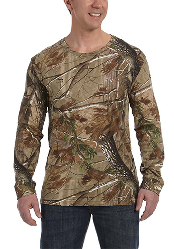 Code Five Men's Realtree Camo Long-Sleeve T-Shirts | 3981