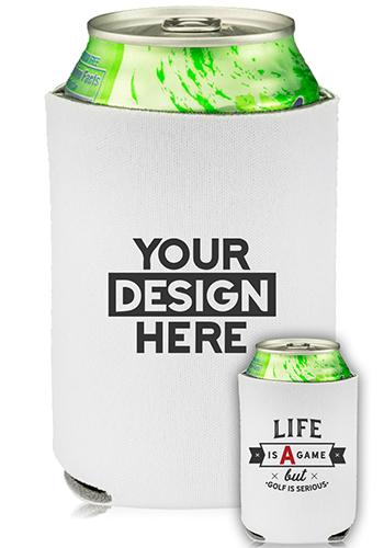 Collapsible Can Cooler Golf Is Serious Print | KZ435