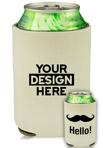 Customized Collapsible Can Cooler Hello Stash Print