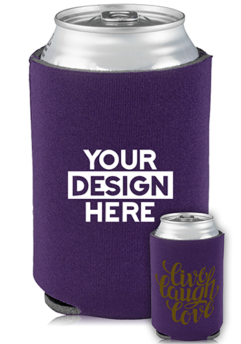 Wholesale Collapsible Can Cooler Live Love Laugh Print