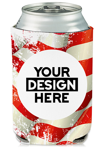 Collapsible Can Coolers American Flag Print| KZ485