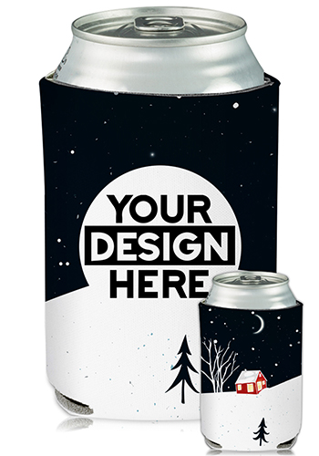 Collapsible Can Coolers Holiday Print| KZ469