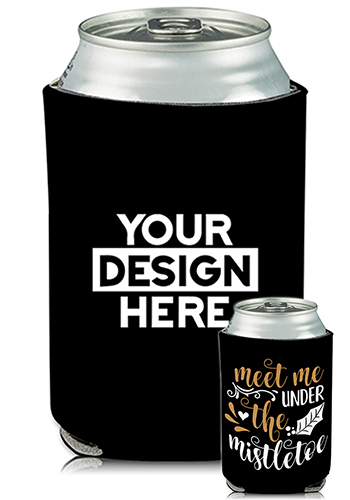 Collapsible Can Coolers Mistletoe Print| KZ466