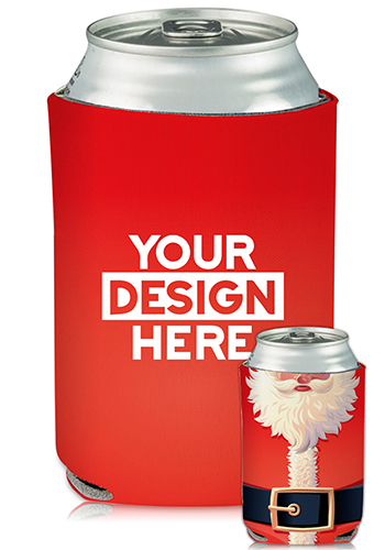 Collapsible Can Coolers Santa Suit Print| KZ461