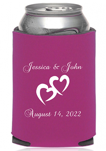 Collapsible Couple Wedding Can Coolers
