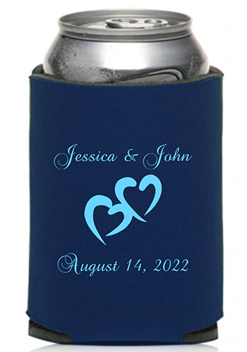 Collapsible Couple Wedding Can Coolers
