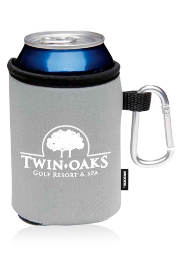Collapsible Koozie® Can Kooler with Carabiner #BG45822