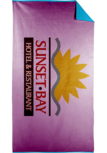 Colored King Size Subli-Plush Velour Beach Towels | TEBP1526C