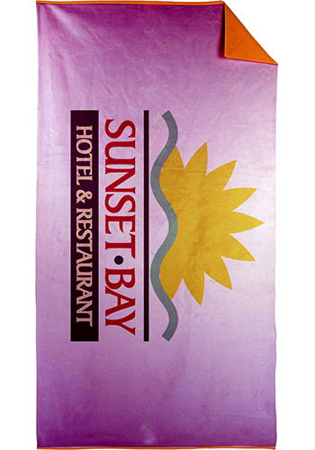 Colored King Size Subli-Plush Velour Beach Towels | TEBP1526C
