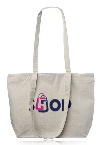 Cotton Canvas Totes with Zipper