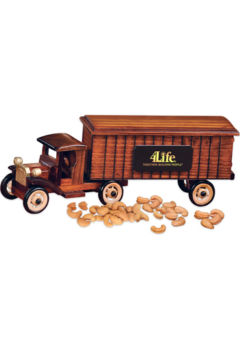 1930 Wooden Tractor-Trailer Truck with Extra Fancy Jumbo Cashews | MRTR2102