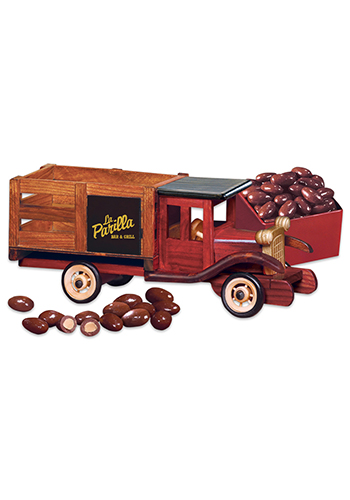 Classic 1925 Wooden Stake Truck with Milk Chocolate Covered Almonds | MRTR124