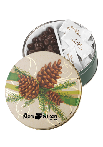 Collector Tins with English Butter Toffee & Dark Choc Almonds | CI700EBTD