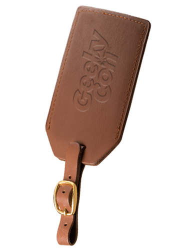Grand Central Sueded Full-Grain Leather Luggage Tags | PLLG9094