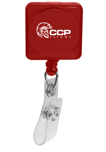 Retractable Square Badge Holders with Alligator Clip | CPSBH107