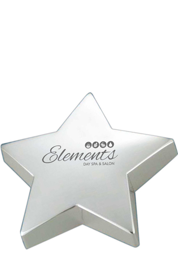 Silver Star Paperweights | NOI60320S
