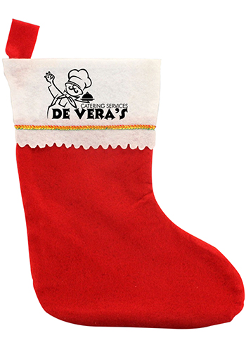 15 Red Felt Christmas Stockings | WCPAR026