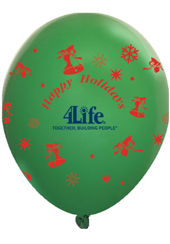 Happy Holliday Wrap Latex Balloons | GB11WRPhappyholidays