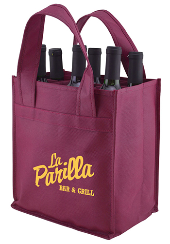 Polypropylene Verstile 6 Bottles Wine Bags | PS2VWIN1011