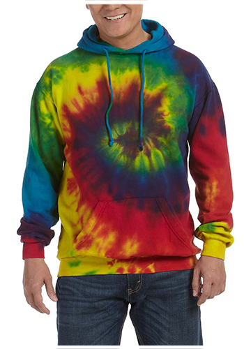 Tie-Dye Adult Tie-Dyed Pullover Hooded Sweatshirt