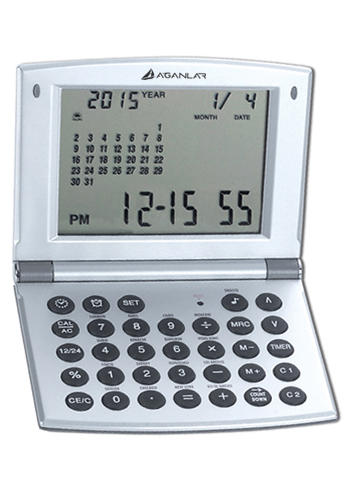 World Time Alarm Clocks with Calendar and Calculator | NOI10WT208
