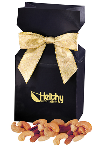 Deluxe Mixed Nuts in  Navy Blue Gift Boxes | MRNPD116
