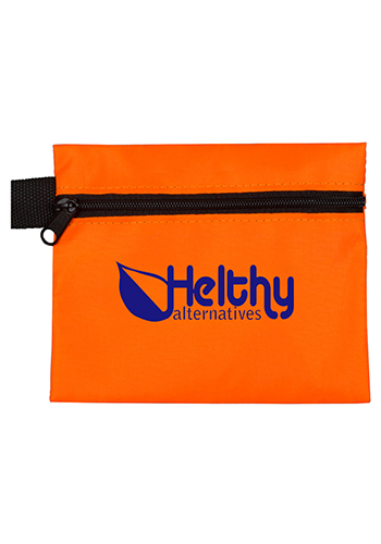 Custom 13 Piece On The Go First Aid Polyester Zipper Pouches