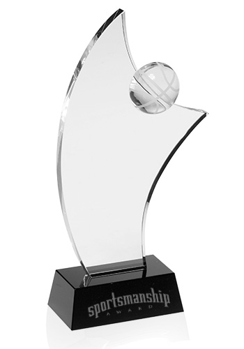 Personalized Basketball Glass Awards