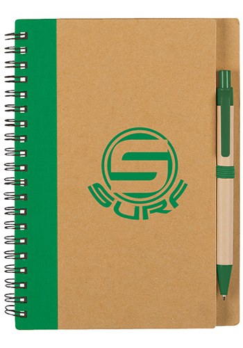 Eco-Inspired Spiral Notebook and Pen | X20519