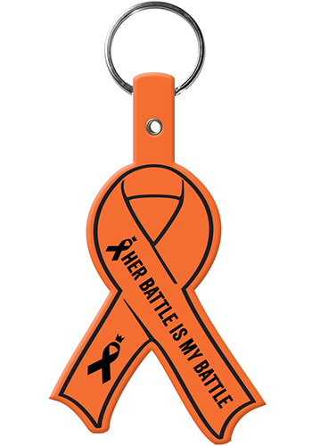 Awareness Ribbon Flexible Key Tags | EM570