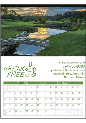 Executive Golf Calendars | X11504