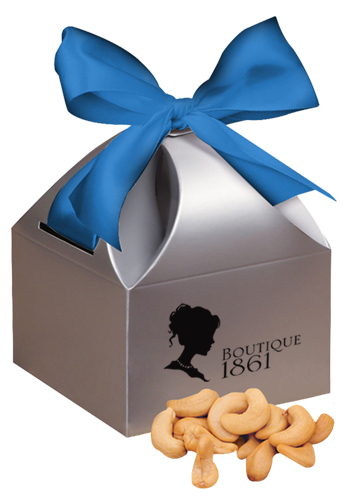 Extra Fancy Jumbo Cashews in  Silver Gift Box | MRSCT102