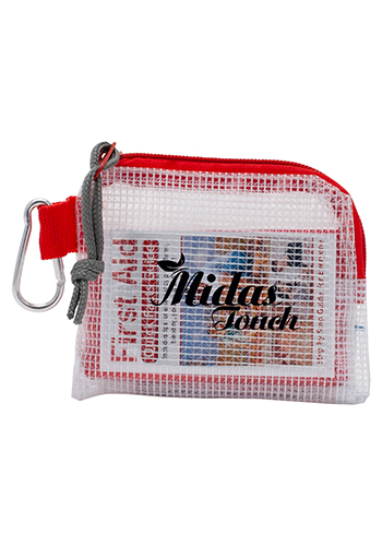 Wholesale First Aid Kit in Zippered Clear Bag