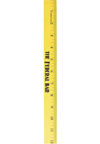 Custom Fluorescent Wood Rulers | AK94412 - DiscountMugs