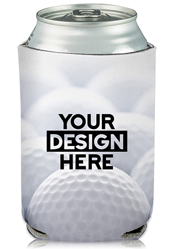Collapsible Can Cooler Golf Ball Print | KZ433