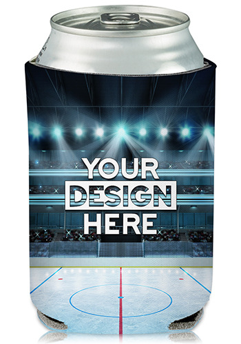 Collapsible Can Cooler Ice Rink Print | KZ436