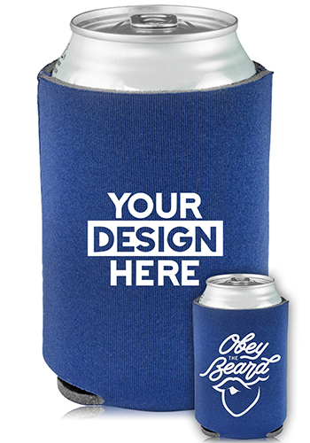 Personalized Collapsible Can Cooler Obey The Beard Print