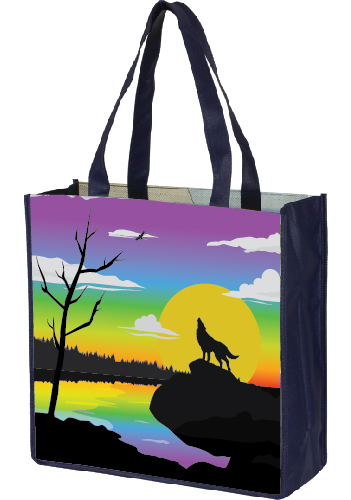 Full Color Sublimation Grocery Shopping Tote Bags |IV953OP3