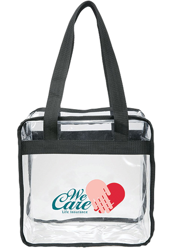 Game Day Clear Zippered Safety Tote | LE230142