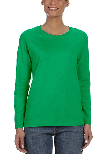 gildan irish green long sleeve t shirt